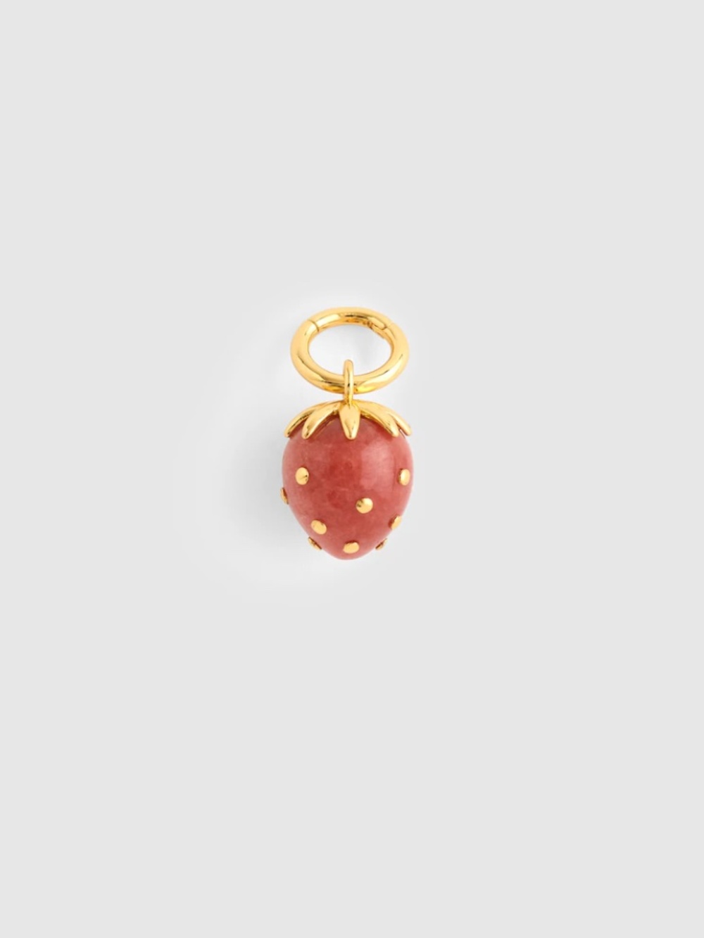 NWT Madewell Semiprecious Strawberry Charm (Antique Gold)